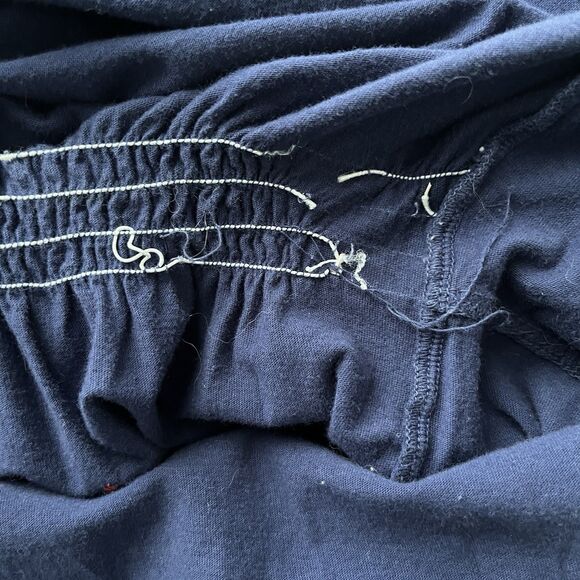 Johnny Was JWLA Dress Large Embroidered Birds Love Stretch Knit Boho Hippie Vntg - Picture 9 of 10